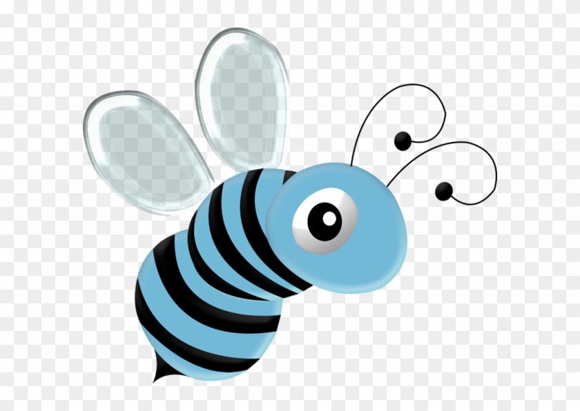 Blue Bee Clipart - Png Download #82025