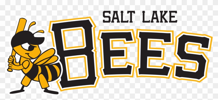 Salt Lake Bees Team Logosvg Wikipedia - Salt Lake Bees Png Clipart #82193