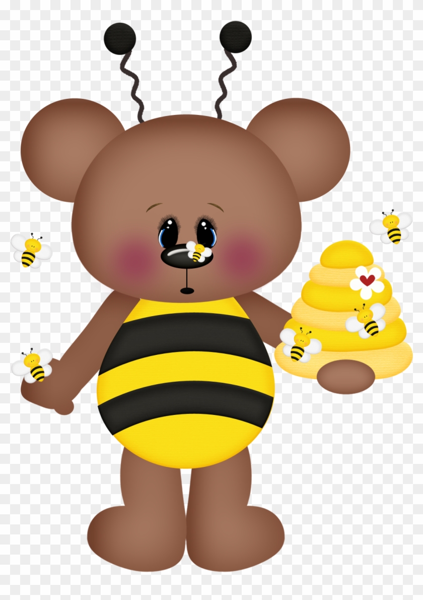 Clip Art Honey Bee Bear - Png Download #82273