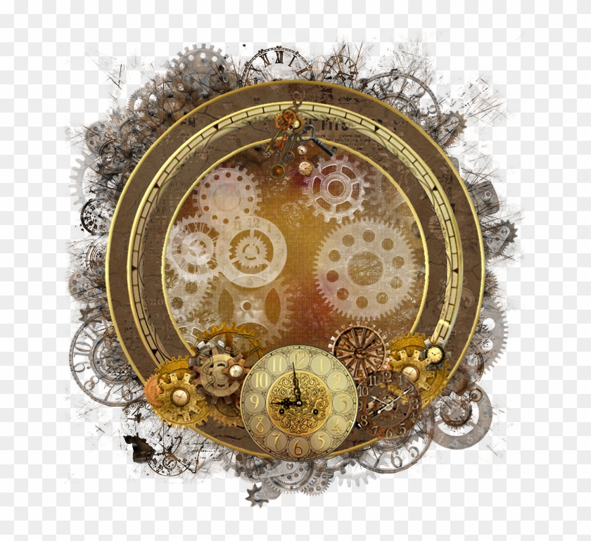 Steampunk Cluster Frame 800 X - Motif Clipart
