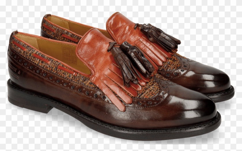Loafers Selina 3 Mogano Winter Orange Tex Pixel - Melvin Hamilton Selina 6 Clipart