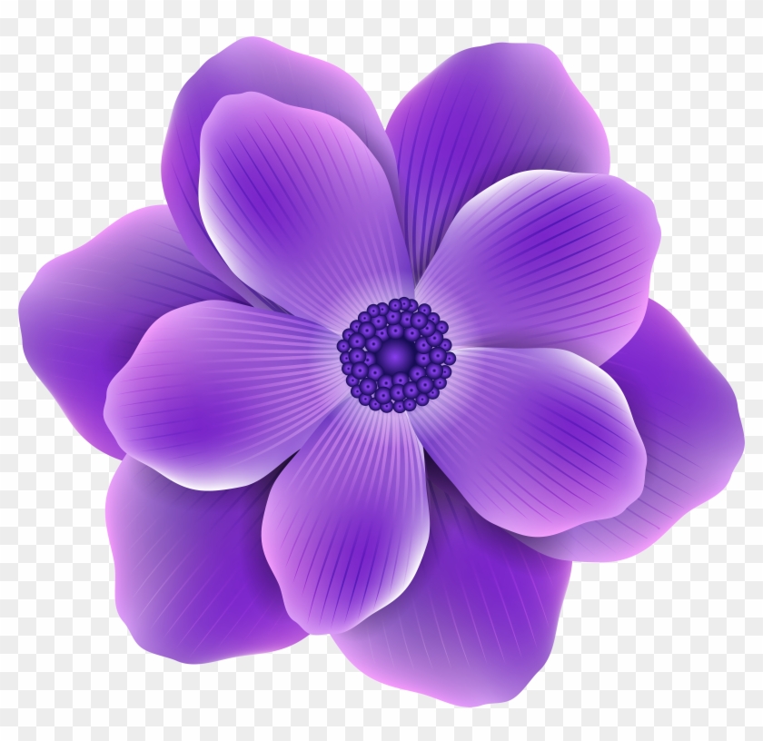 Purple Flowers Clipart Png Transparent Png #82550