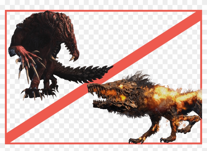 One Makes You Bleed, The Other One Uses Fire - Monster Hunter World Odogaron Clipart
