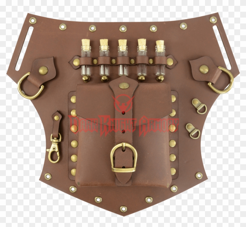 Steampunk Utility Hip Pouch Belt Slide - Steampunk Belt Potion Clipart
