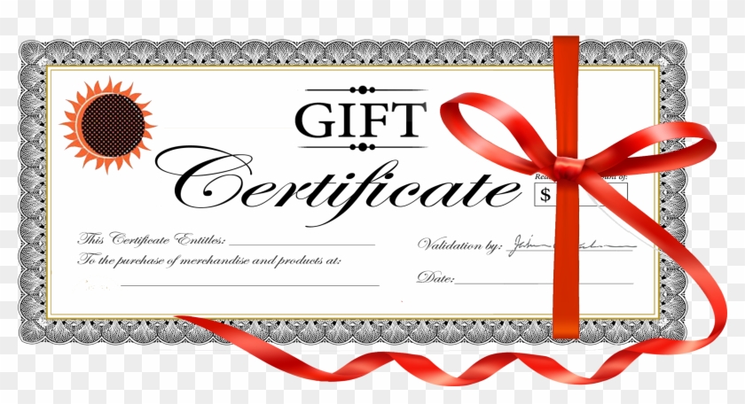 2532 X 1290 10 0 - Gift Certificate Clipart #83009
