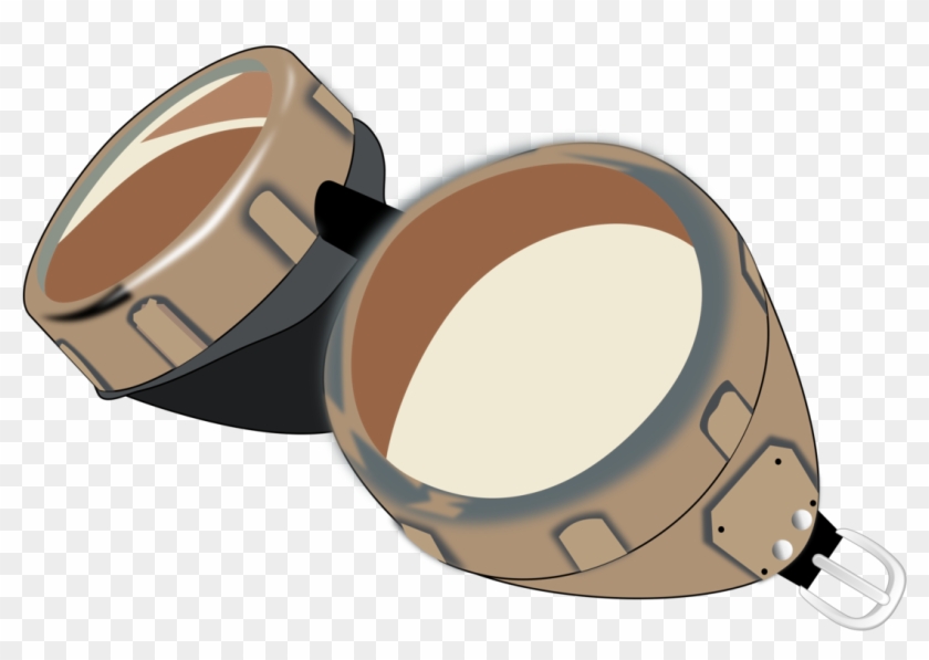 Steampunk Fashion Goggles Computer Icons Leather Helmet - Steampunk Goggles Clipart - Png Download #83052