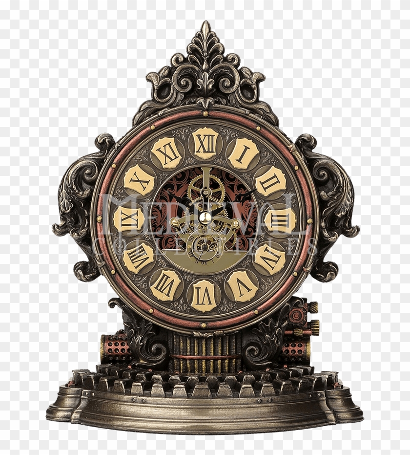 Steampunk Mantle Clock Clipart