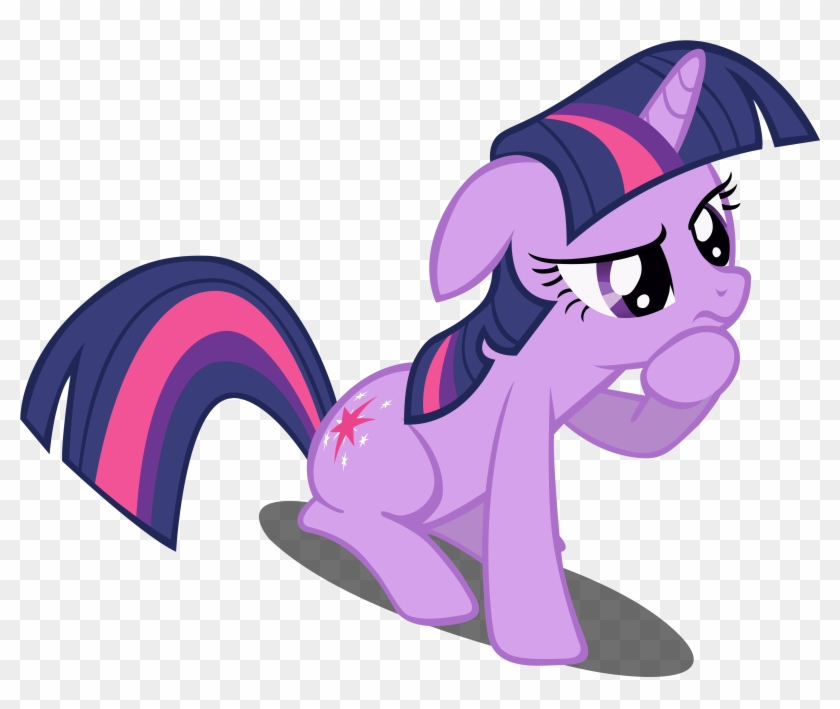 Pondering Twilight Sparkle Vector - Twilight Sparkle Gif Png Clipart