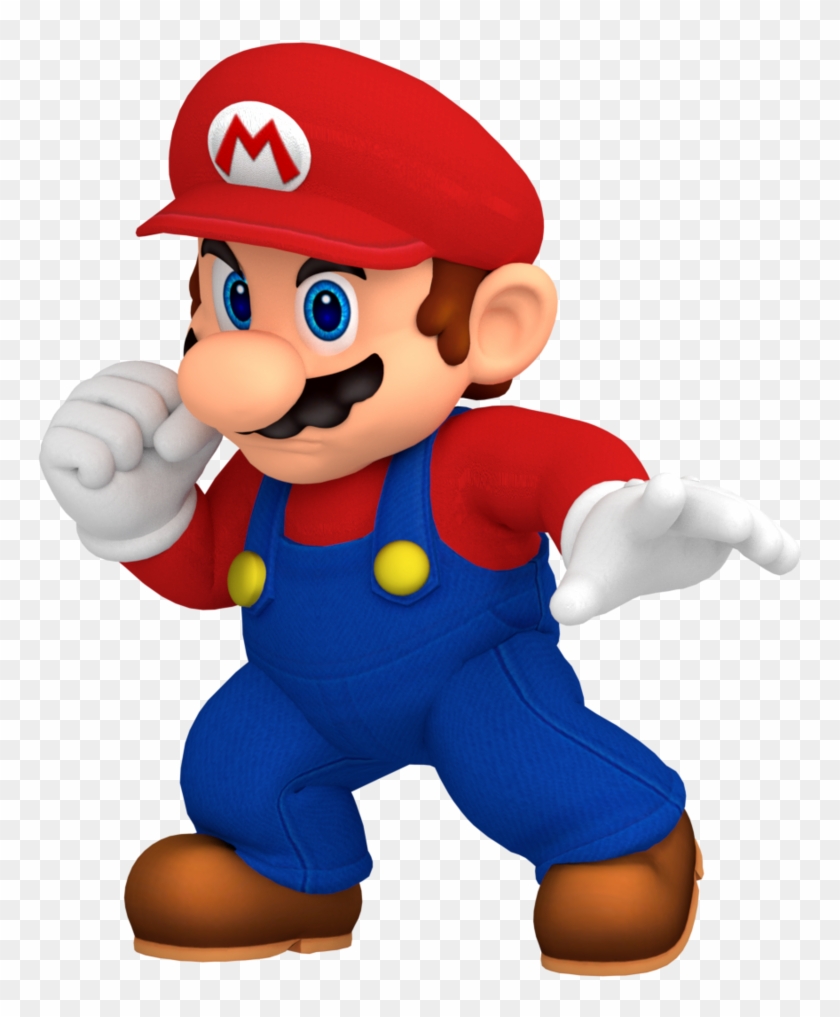 Ssb4 Mario Render Updated By Nintega Dario-dbswq9y - Mario Super Smash Bros Clipart