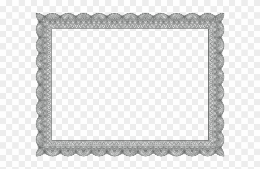 Black Certificate Border - Boarder Certificate Frame Design Clipart #83638