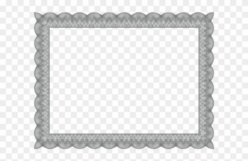 Black Certificate Border - Boarder Certificate Frame Design Clipart