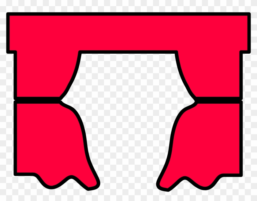 This Free Icons Png Design Of Red Curtain Clipart #83681