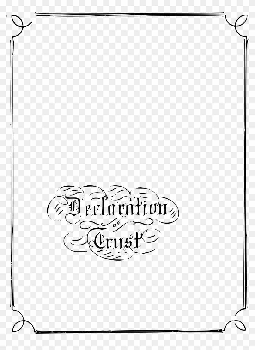 Deed Border Template - Title Deed Clipart #83702