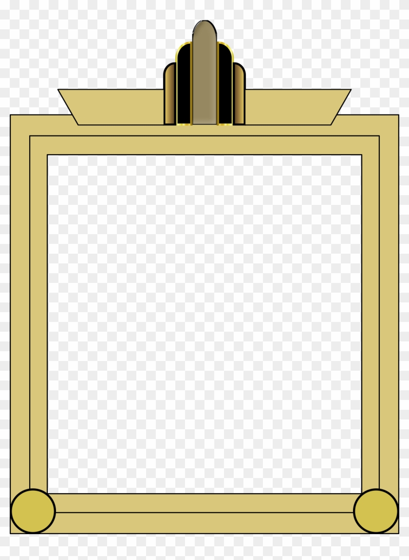 Art Deco Clipart Border Art Deco Clipart Border - Border Art Deco Clipart - Png Download