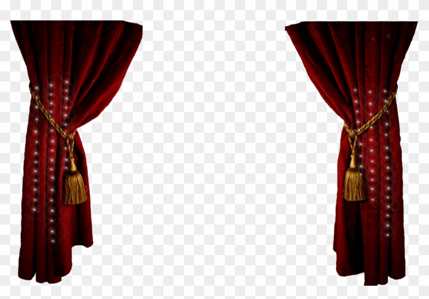 Curtain Clipart Top - Theater Curtains Png Transparent