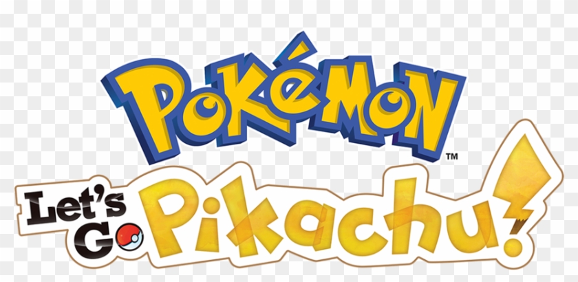 Pokemon Let's Go Pikachu And Let's Go Eeevee Versions - Pokemon Let's Go Title Clipart