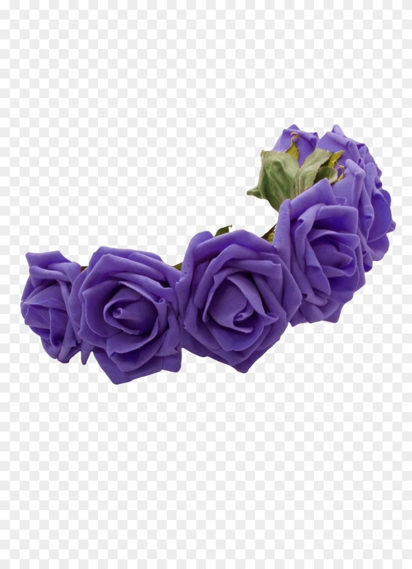 Transparent Purple Flower Crown - Transparent Background Flower Crown Transparent Clipart