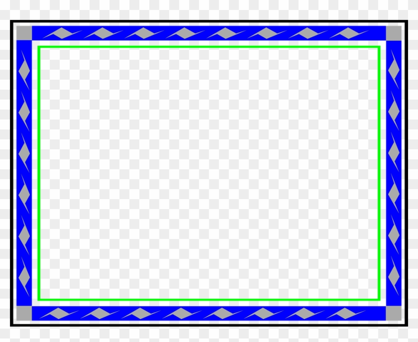Border Blue - Transparent Background Png Borders Clipart