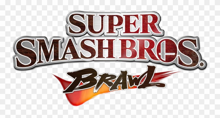 Smash Brawl Logo - Super Smash Bros. Brawl Clipart #84040