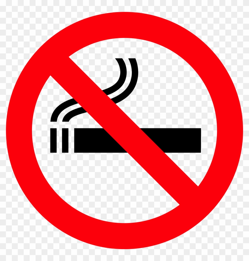 Red No Smoking Sign Png Png Images - No Smoking Sign Clipart Transparent Png #84554
