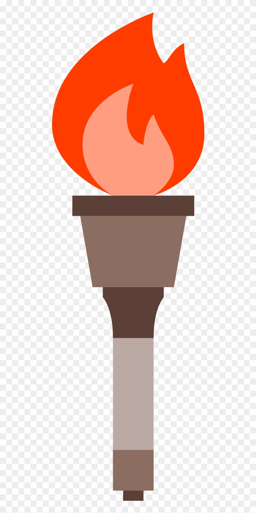 Olympic Torch - Transparent Background Torch Icon Clipart