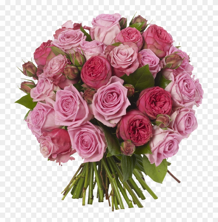 Pink Roses Flowers Bouquet Png Free Download - Free Download Png Flowers Clipart #84952