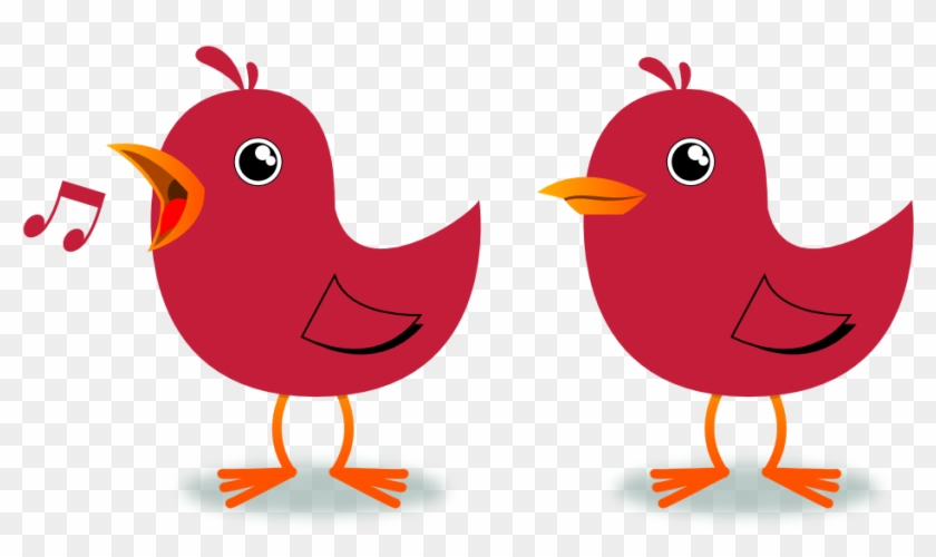 Baby Clipart Cardinal - Bird Singing Clipart Png Transparent Png #85072