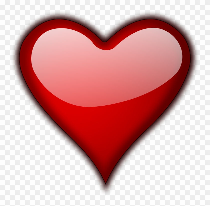 3d Red Heart Png Hd - Valentine Heart Clipart #85540