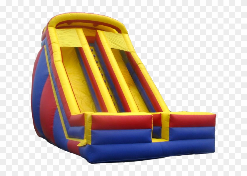 20ft Dual Lane Dry Slide - Inflatable Clipart