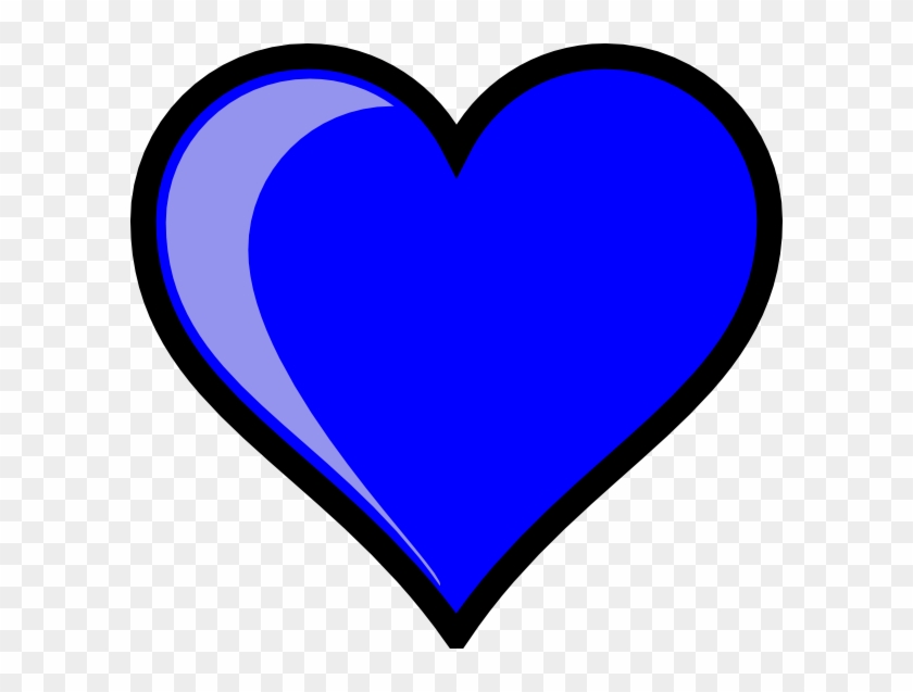 Blue Heart Svg Clip Arts 600 X 557 Px - Png Download