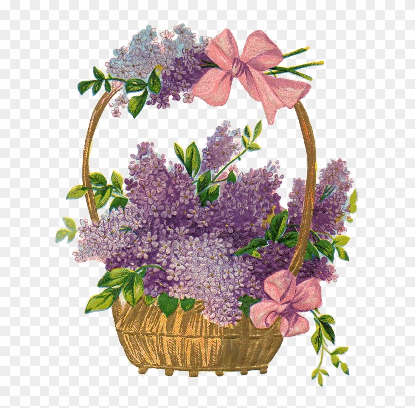 Easter Flower Png Transparent Images - Png Vintage Easter Basket Clipart #85967