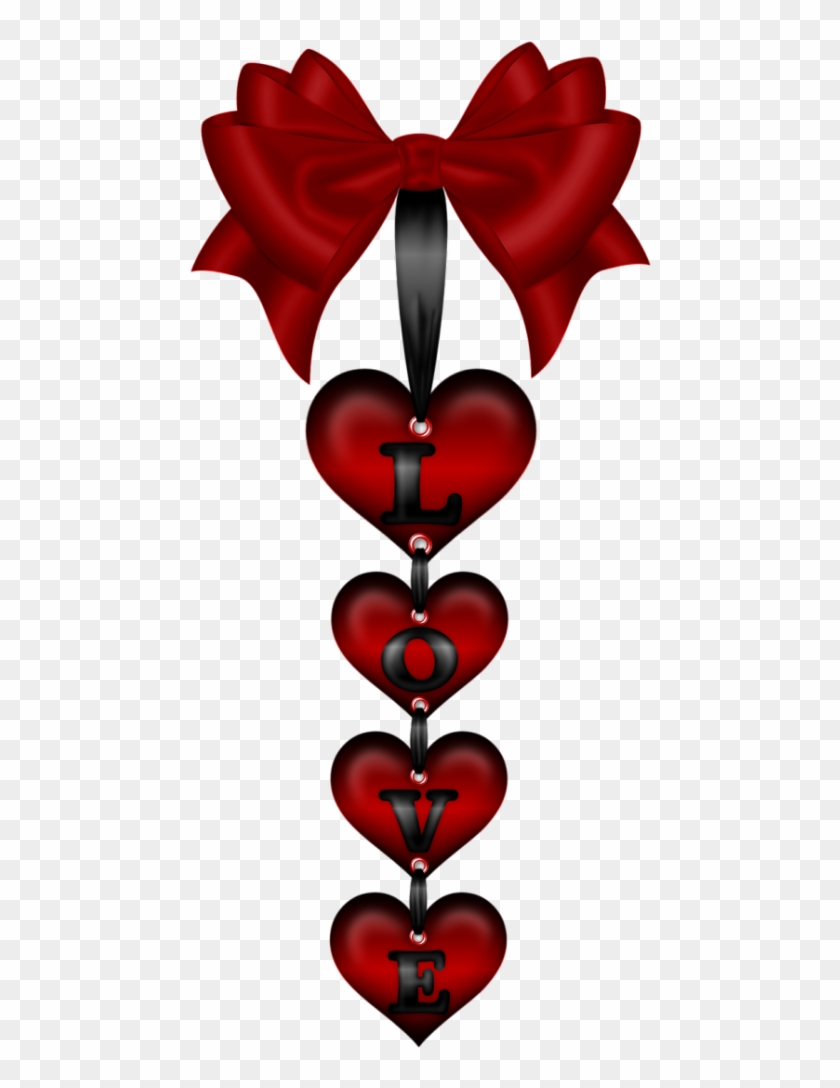 Love And Hearts - Christmas Heart Png Transparent Clipart #86121