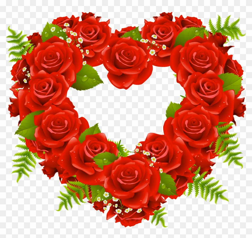 Rose Heart - Flowers For Wedding Png Clipart