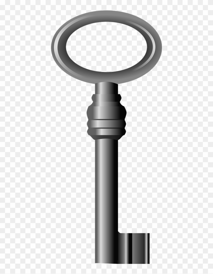 Skeleton Key,lock,key,door Key,free Vector Graphics - Durų Raktas Clipart #86349