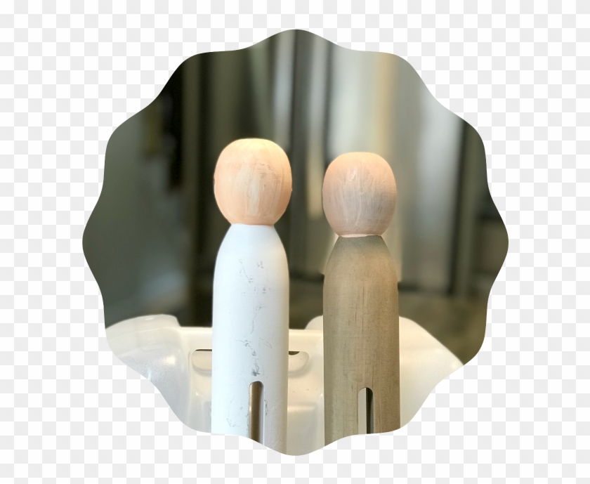 Vintage Clothespin Angels - Wood Clipart