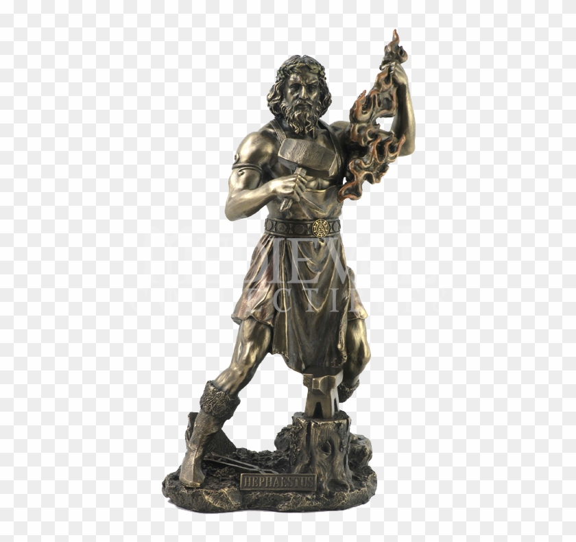 Wu-1122 By Medieval Collectibles - Greek God Hephaestus Statue Clipart