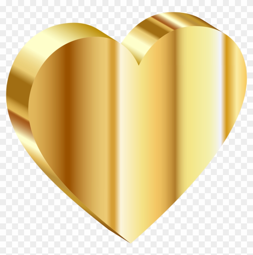 Free Png Download Gold Heart Clipart Png Photo Png - Heart Of Gold Png Transparent Png #86443