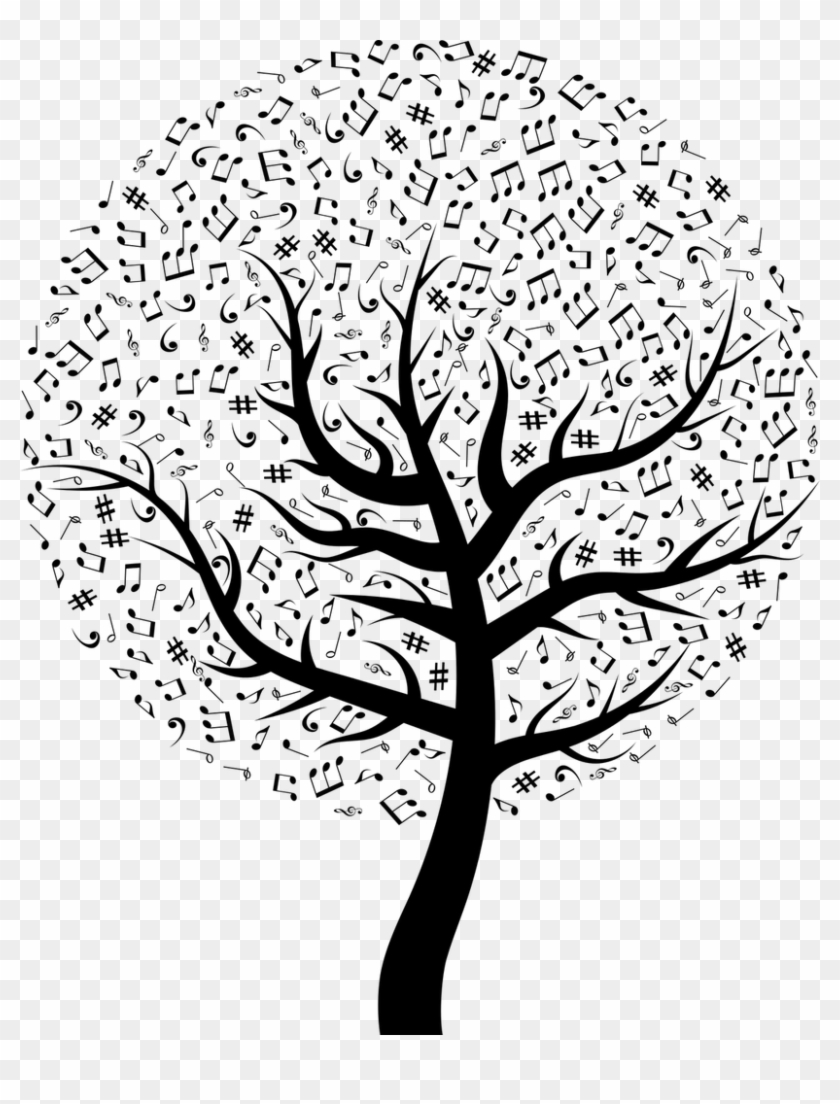 Graphic Stock Huge Clip Transparent Library - Music Tree - Png Download #86738