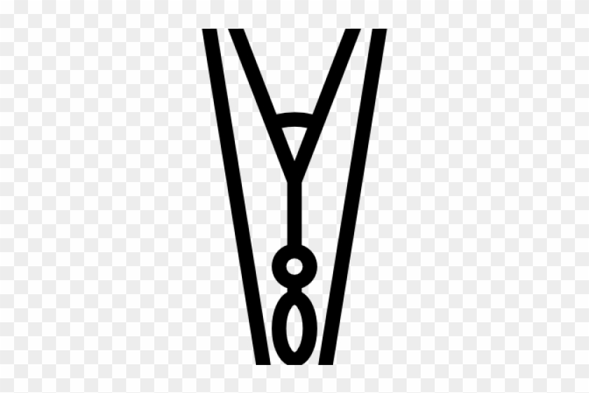 Black Clipart Clothespin - Png Download