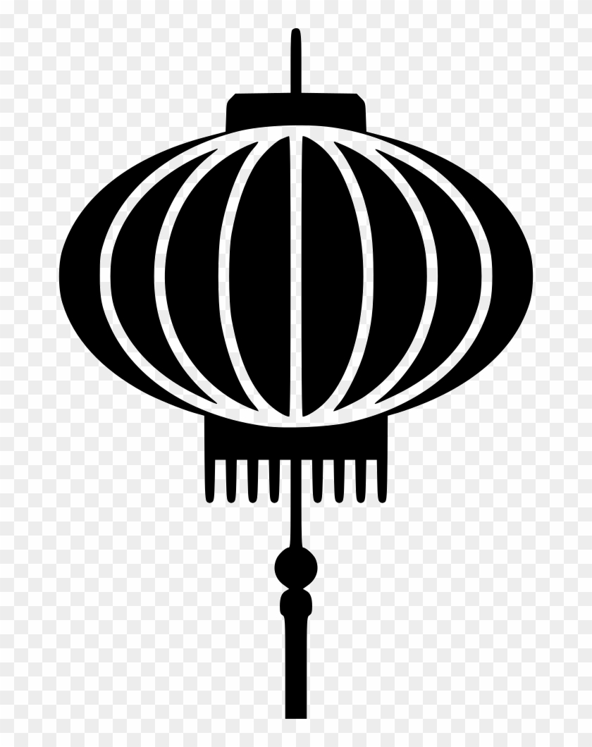 Png File Svg - Chinese Lantern Black And White Clipart #86963