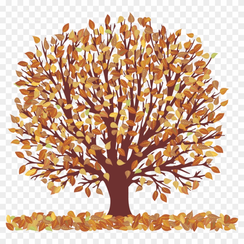 Falling Leaves Transparent Transparent Png Pictures - Tree With Falling Leaves Transparent Clipart #87030