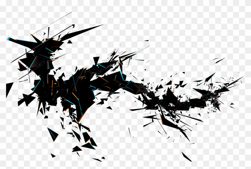 Clipart Renders - Black Abstract Design Png Transparent Png #87134