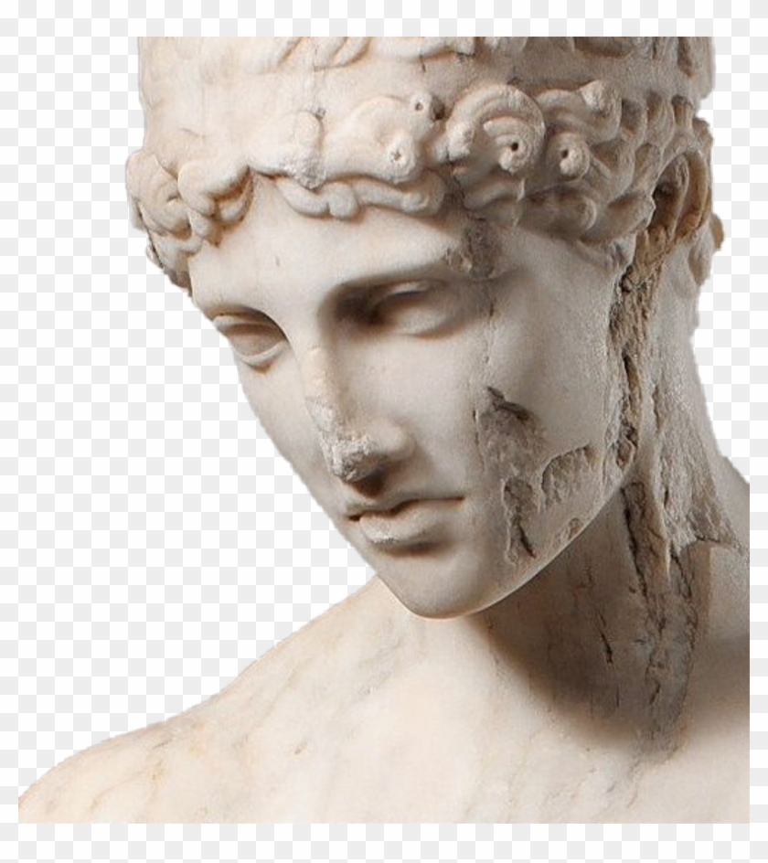 Greek Statue Broken Vaporwave Art - Sculpture Clipart