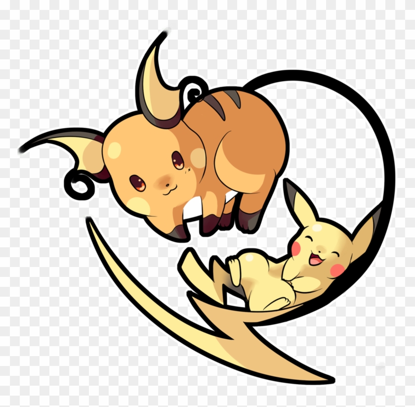 Pikachu Clipart Raichu - Cute Raichu And Pikachu - Png Download #87236