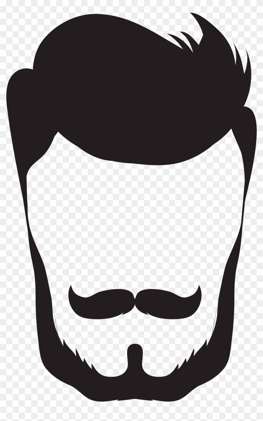 Hipster Hair And Beard Png Clip Art - Picsart Png Beard Boys Transparent Png #87288