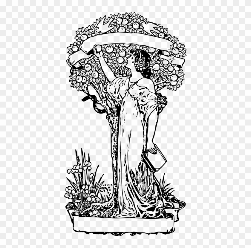 Drawing Tree Of The Knowledge Of Good And Evil A Collection - Tree Of Knowledge Of Good And Evil Drawing Clipart