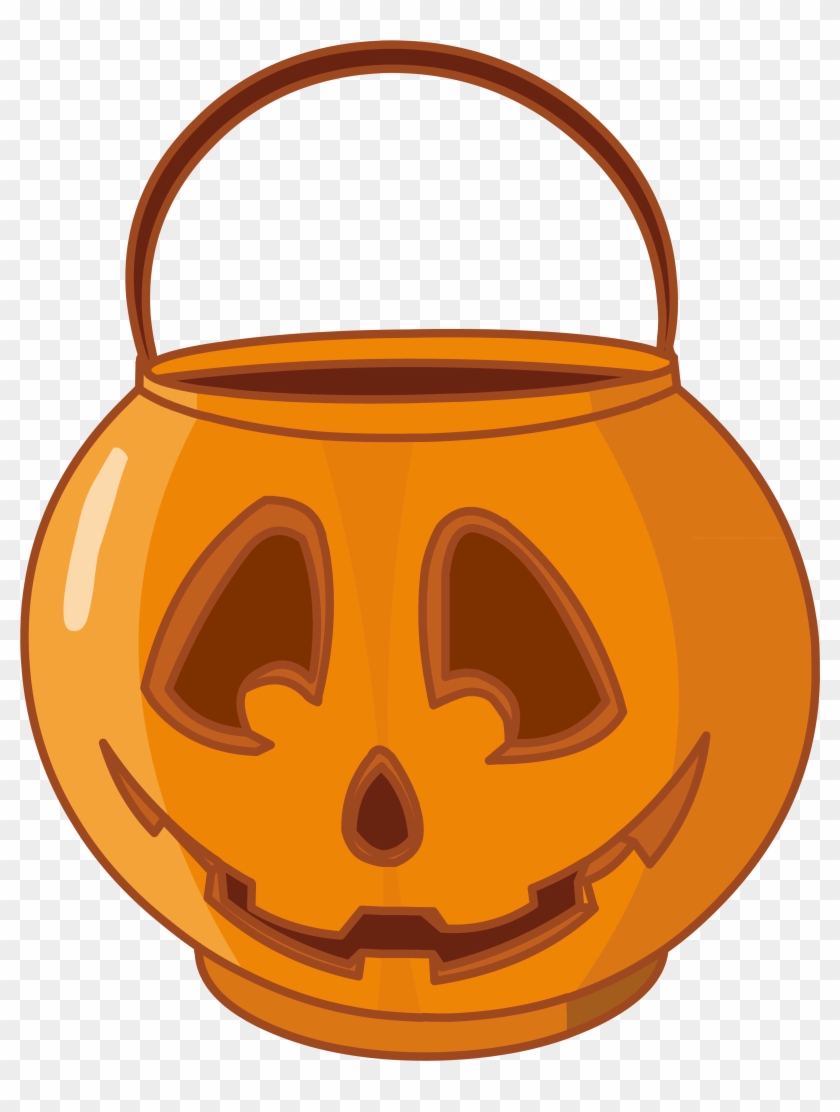 Halloween Pumpkin Basket Png Clipart, Is Available - Jack O Lantern Basket Transparent Png #87460