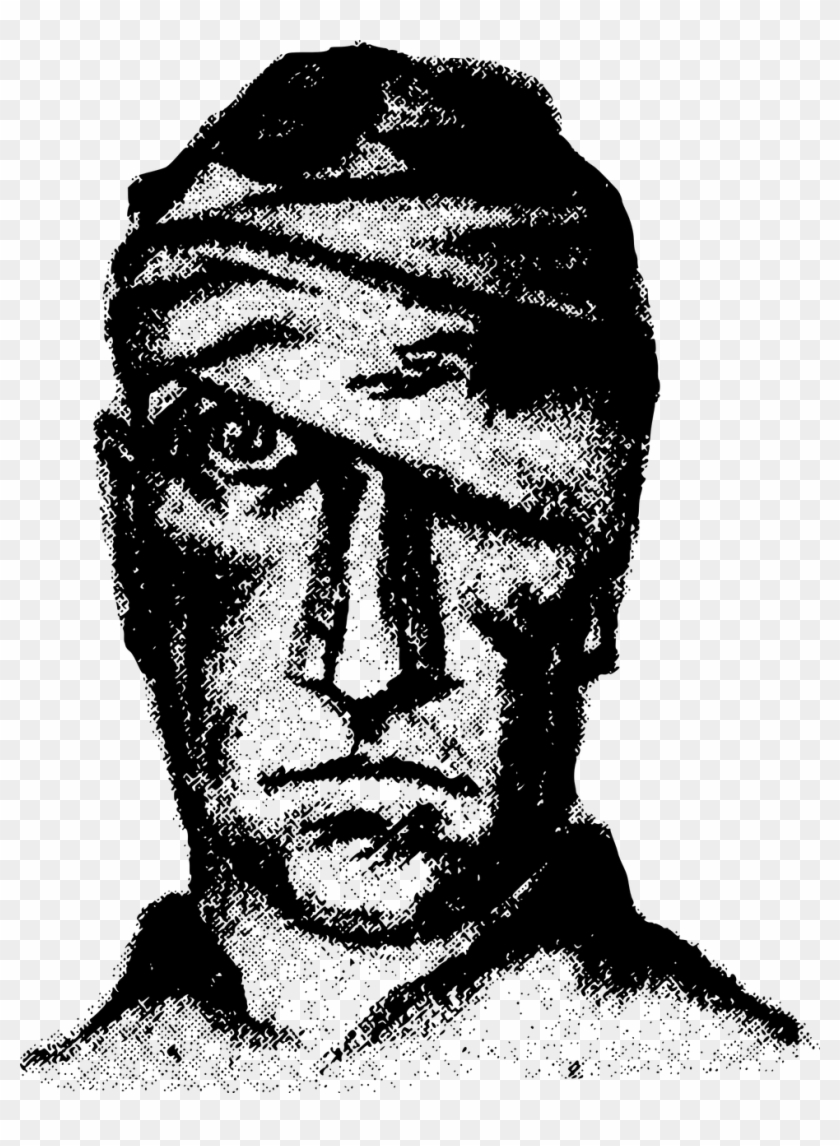 Black And White Face Computer Icons Beard - Bandageface Clipart #87601