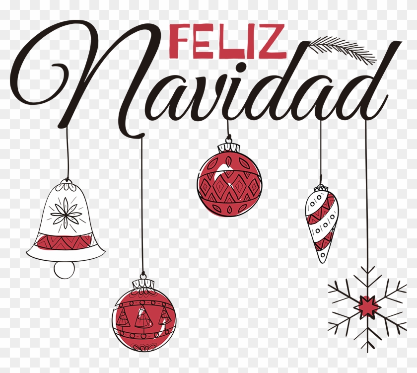 Vinilo Frase Feliz Navidad - Illustration Clipart #87651