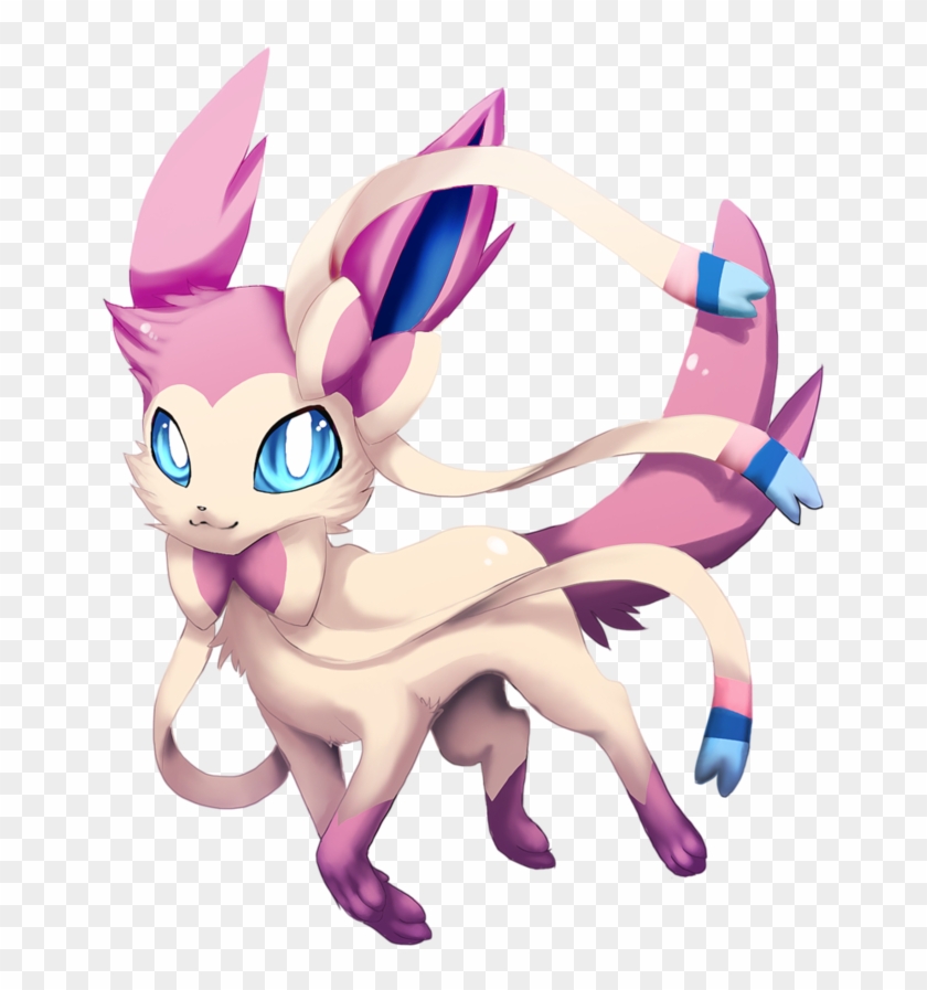 Fairy Type Pokémon Images Sylveon One Of The Fairy - Eevee Clipart #87781